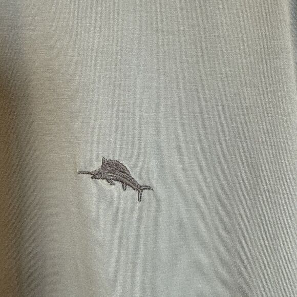 Tommy Bahama Island Zone Short Sleeve Shirt Men's Size Medium Gray Blue - Picture 4 of 12